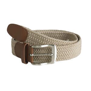 Duke D555 Frank Braided Stretch Belt / Stone